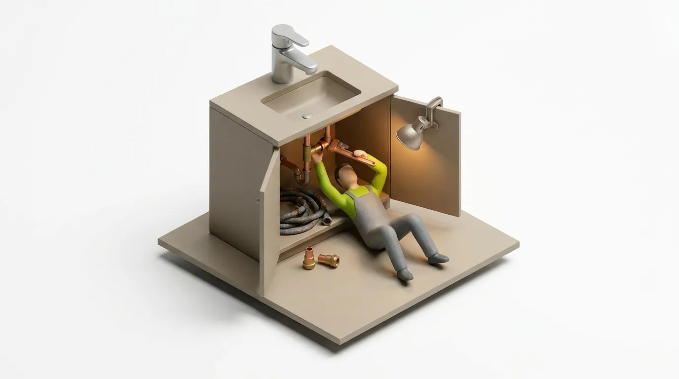 A senior executive at a boardroom table weighing AI strategy decisions, contrasted with a noisy scrolling social feed.
